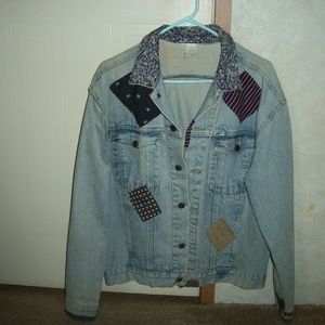 Guess patchwork jean jacket